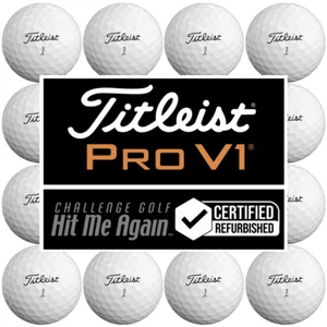 TITLEIST PRO V1 GRADE A GOLF BALLS / HIT ME AGAIN™ / MULTIBUY DOZEN DEALS - Picture 1 of 3