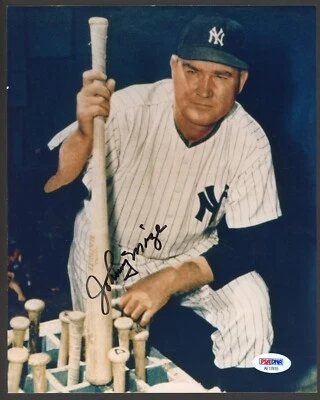JOHNNY MIZE AUTOGRAPHED 8"x10" Photo PSA COA "The Big Cat" - Image 1 of 2