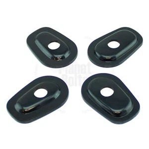 Turn Signal Adapter Plate Stalk For Kawasaki Ninja Light ZX 6R Flasher V2 Black - Picture 1 of 3
