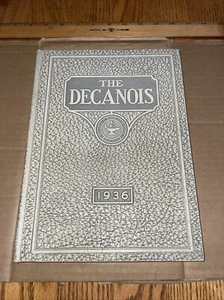 1936 DECATUR HIGH SCHOOL YEARBOOK DECATUR, ILLINOIS DECANOIS - Picture 1 of 20