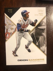 2019 Topps X Fernando Tatis Jr 0.23 STYLE & SWAG DEION SANDERS - Picture 1 of 2