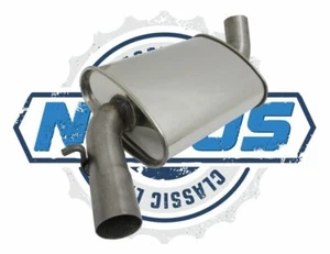 Silenciador central de acero inoxidable Novus ""Classic Line"" 55mm para VW Golf II 19E - Imagen 1 de 1