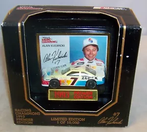 1:64 RACING CHAMPIONS PREMIER 1993 #7 ZEREX FORD THUNDERBIRD ALAN KULICKI MIB - Picture 1 of 4