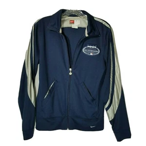 Nike MLB 2008 All Star Game Track Jacket NYC Zip Blue Womens M Medium 8 /10 LOGO - Picture 1 of 12