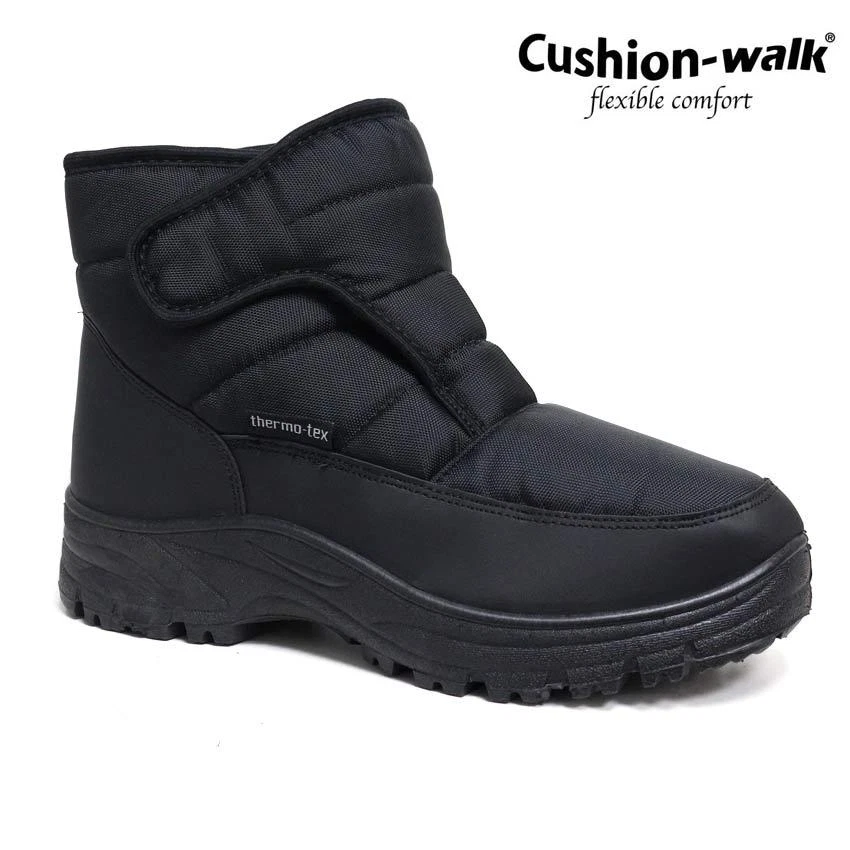 MENS SNOW BOOTS WINTER THERMO TEX WARM THERMAL SKI FUR NON SLIP SHOWERPROOF BOOT