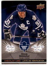 2009-10 Upper Deck McDonald's Hockey Legend Doug Gilmour #CL6 Toronto Maple