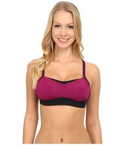 Brooks Purple Fineform Currant Lace Sports Bra Women's Size Large 54017