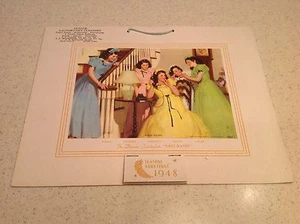Antiker Dionne Quintuplets 1948 Werbekalender erste Daten Cusack Dry Cln - Bild 1 von 12