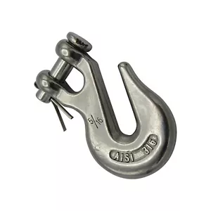 Clevis Grab Hook Stainless Steel 8MM (5/16" Chain Shortener) - Picture 1 of 8