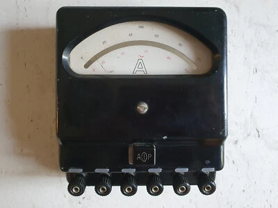 Ancien Ampèremètre AOIP pour mesure de courant alternatif  - Photo 1/4
