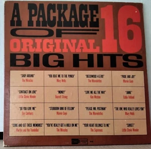 A PACKAGE OF ORIGINAL 16 BIG HITS MOTOWN MT614 SOUL FUNK 1966 US LP - Picture 1 of 3