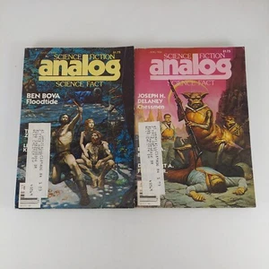 Analog Science Fiction Science Fact Magazine Mar & Apr 1984 Bova, Delaney - Picture 1 of 13
