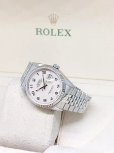 Rolex 36mm Ivory Jubilee Arabic 16234 (W Series) - Picture 1 of 4