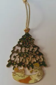 Adorno de Navidad de Colección Firmado por G. DUCHIN 1979 Árbol Feliz Navidad - Imagen 1 de 3