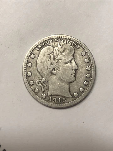 US 1915 D Barber Quarter Nice Eye Appeal Cover