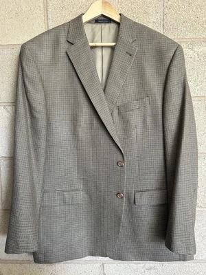Lauren Ralph Lauren 50R Hombre Traje Blazer Pata de Gallo Chaqueta Seda Lana Abrigo Foto 1 de 4
