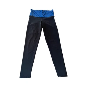 Victorias Secret Pink Yoga Pants Womens Small Foldover Polka Dot Y2K Leggings - Picture 1 of 4