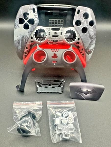 Batman Themed PS5 Controller Custom Front Shell Kit mit Touchpad & Tasten Mod - Bild 1 von 11