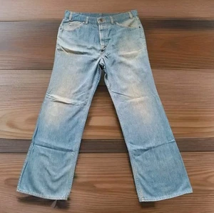 70s Levis Mens 36x31 Orange Tab Jeans Bell Bottom Pocket Insert Logo Hipster Vtg - Picture 1 of 10