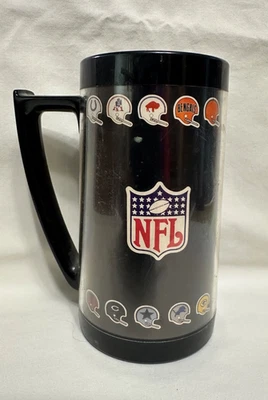 Rare NFL early 1970 ish Tumbler Mug Cup with 26 Team Helmets by Thermo-Serv HTF - Image 1 of 4