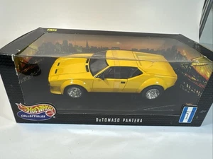 1:18 Detomaso Pantera Yellow New In Sealed Box Factory Strapped - Picture 1 of 9
