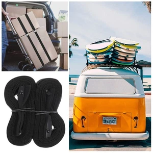  2 PCS Tensioning Belts Binding Strap Car Roof Rack Tie Down Straps Car Luggage - Picture 1 of 10
