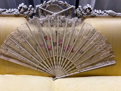 Antique fan 1880-1900. Europe. - Image 1 of 4