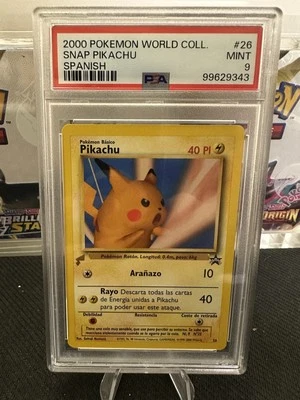 2000 Pokemon World Collection Spanish Snap Pikachu 26 PSA 9 - Image 1 of 2