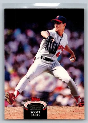 1992 Stadium Club Scott Bailes California Angels #167 - Image 1 of 2