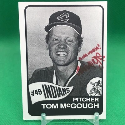 Tom McGough Autograph - MLB Cleveland Indians / Guardians Pitcher Motivational - Image 1 of 4