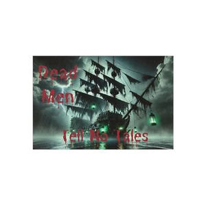 Pirate Outdoor Rug | Nautical Beach Mat, Halloween Patio Decoration, - Picture 1 of 5