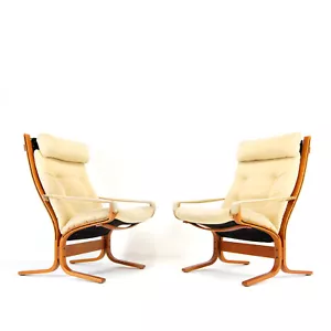 1 of 2 Retro Vintage Ingmar Relling Siesta Chair Armchair Danish Teak 60s 70s - Picture 1 of 1