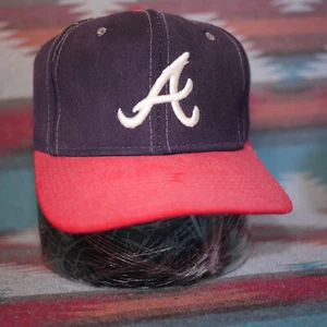 Plain Logo Sports Specialties Atlanta Braves Wool Fitted Hat MLB Side Hit SIze - Picture 1 of 22