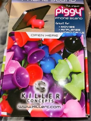 LOTE DE 50 Ventosas Soporte Teléfono Piggy Colores Surtidos Silicona Asesino Nuevo Foto 1 de 4