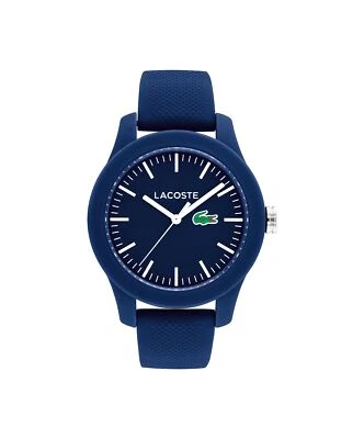 LACOSTE 2000955 BLUE DIAL WITH WHITE ACCENT BLUE SILICONE BAND WOMENS WATCH - Image 1 of 4