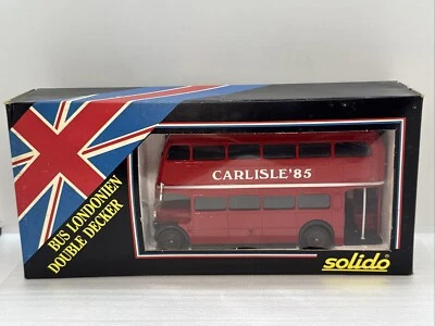 Vintage Solido 1/50 Londonien Double Decker London Bus 1985 Carlisle Made France - Image 1 of 4