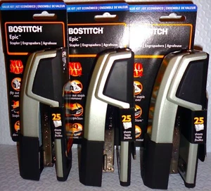 Bostitch Epic Desktop  Stapler 25 Sheets Silver B777R-SLV, Lot of 1, 2, 3 & 6 * - Picture 1 of 5