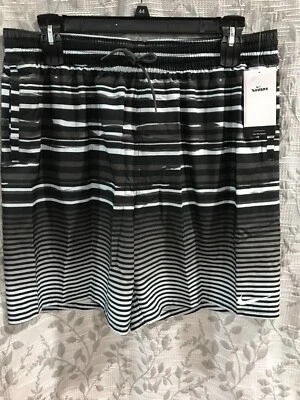 Pantalones Cortos de Voleibol Nike Swim Para Hombre Talla XXL Forro de Malla Negro 9" $68 Nuevos con Etiquetas Foto 1 de 4