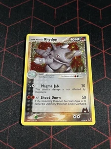 Team Magma's RHYDON 11/95 Holo Team Magma vs Team Aqua NM - Picture 1 of 8
