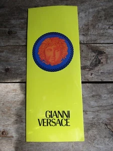 Gianni Versace Geschenktüte gelb Logo Print Krawatte Geschenkumschlag - Bild 1 von 4
