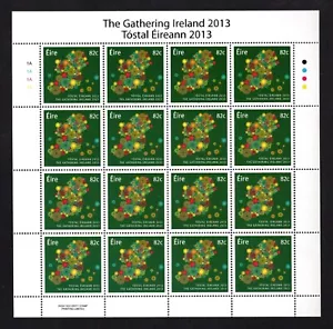 2013 Ireland The Gathering Ireland 2013 Comemorative Stamp Sheetlet Plate 1A MNH - Picture 1 of 1