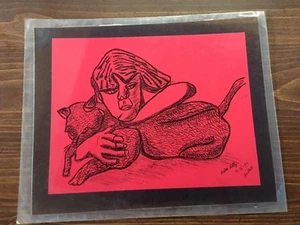 Volkskunst mit dem Titel "Kates Kitty" von Elijah Moe Johnny - Bild 1 von 1