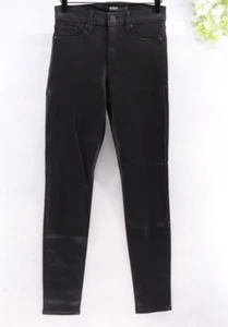 Hudson Women's Barbara Higrise Super Skinny Jeans Black Noir Coat Sz 27 NEW - Picture 1 of 13