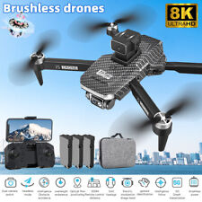 5G 8K Drone Pro with HD Brushless Dual Camera Drones WiFi FPV Foldable RC Gift