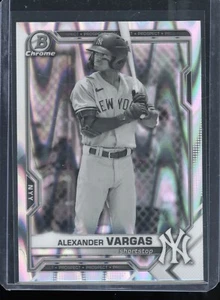 Alexander Vargas 2021 Bowman Draft Black & White RAYWAVE REFRACTOR BDC-121 - Picture 1 of 2