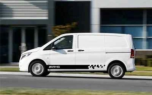 Fits Mercedes Vito Side Stripes Graphics Both Sides Decals AMG Stickers - Picture 1 of 3