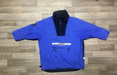 Chaqueta Pullover De Colección Azul Nautica Competition Elevation 8000 Para Hombre XL 1/4 Cremallera Foto 1 de 4
