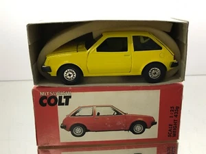 MITSUBISHI MOTORS MITSUBISHI COLT - YELLOW 1:25 - GOOD CONDITION IN BOX - B27 - Bild 1 von 9