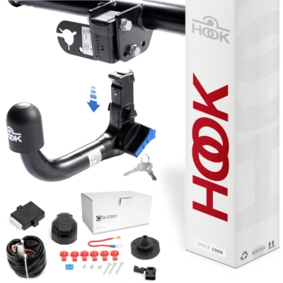 Gancio di traino estraibile per Kia Sportage QL 2015-2018 + kit el. 13-poli - Immagine 1 di 4