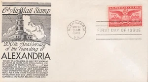 FDC 1949 - Scott# C40 - Artmaster Cachet Flap/OK - Imagen 1 de 1